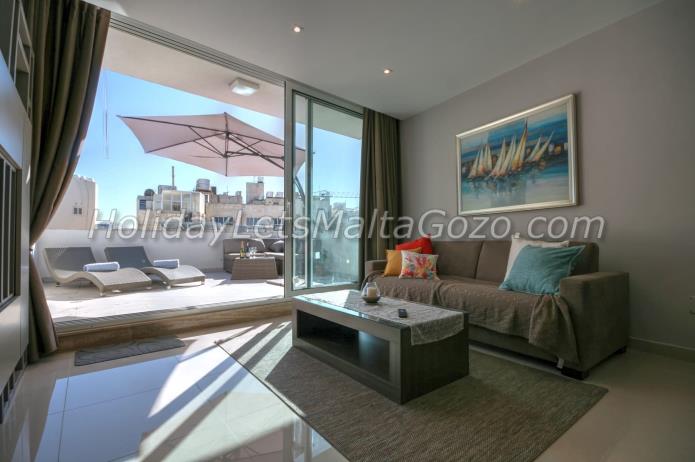 Holiday Let Malta Sliema  penthouse deluxe